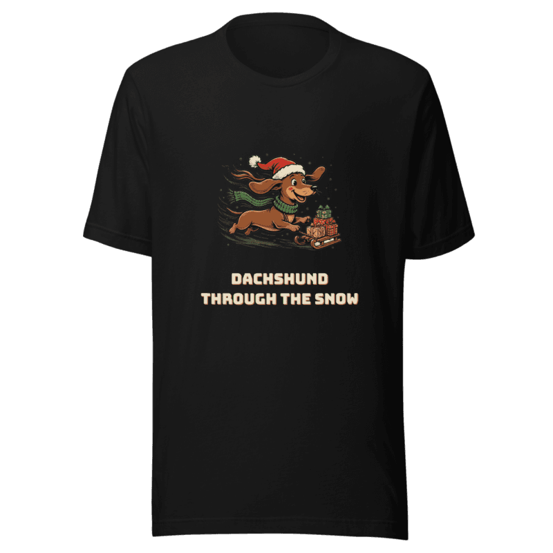 RetroPuns — Dachshund Through the Snow Tee