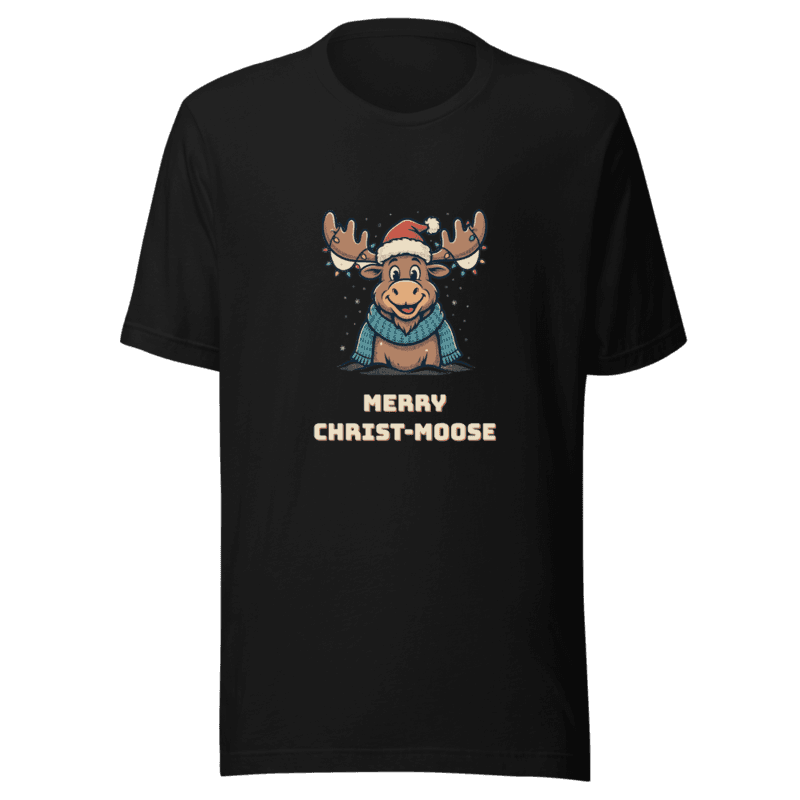 RetroPuns — Merry Christ-moose Tee