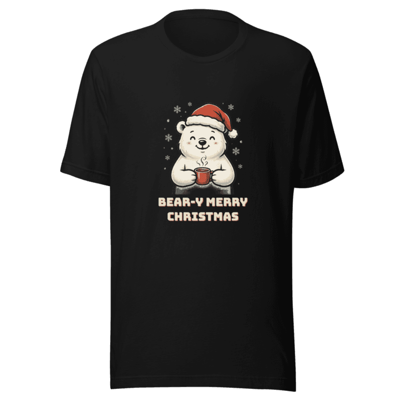 RetroPuns — Bear-y Merry Christmas Tee