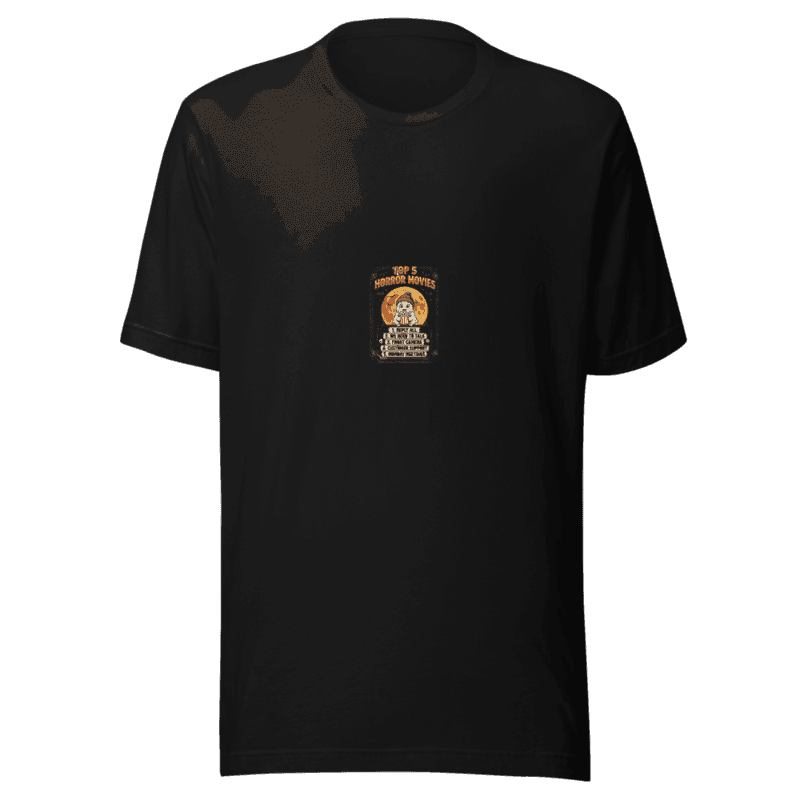RetroPuns — Top 5 Horror Movies Tee