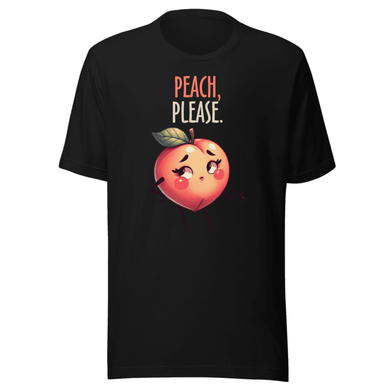 RetroPuns — Peach Please Tee
