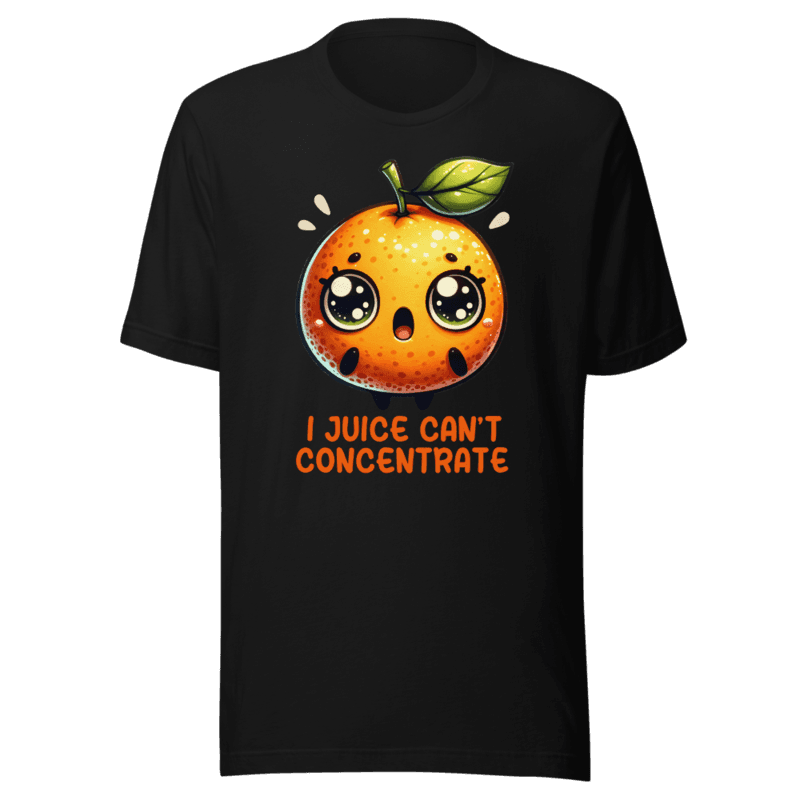 RetroPuns — I Juice Can't Concentrate Tee